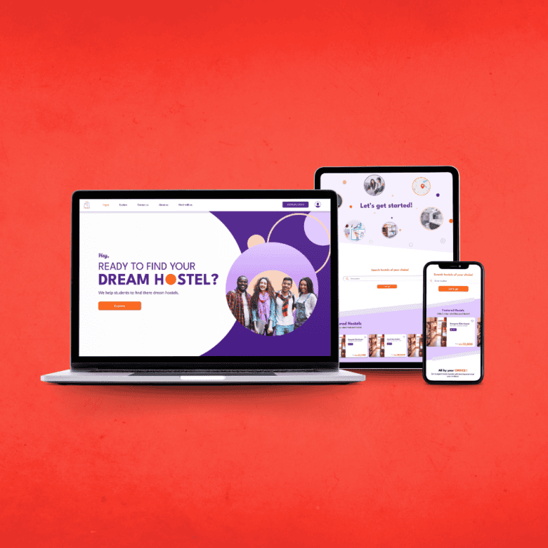Maryam digital hub portfolio UI design project - Hostel In